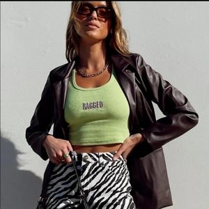 Princess Polly Axel faux Leather Jacket